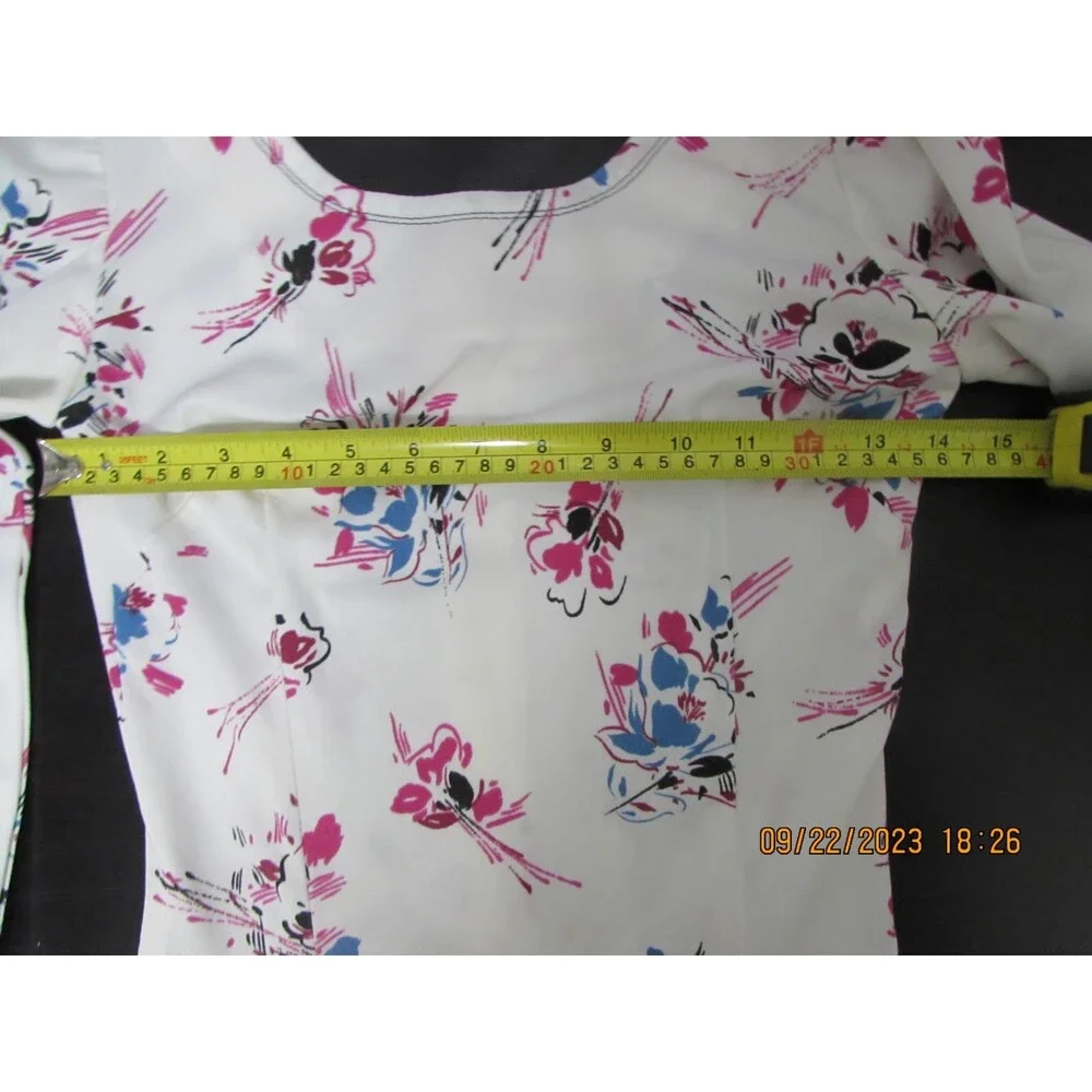 Vintage skating 3 dresses collar floral orange blue short s 70's Blue roller ice